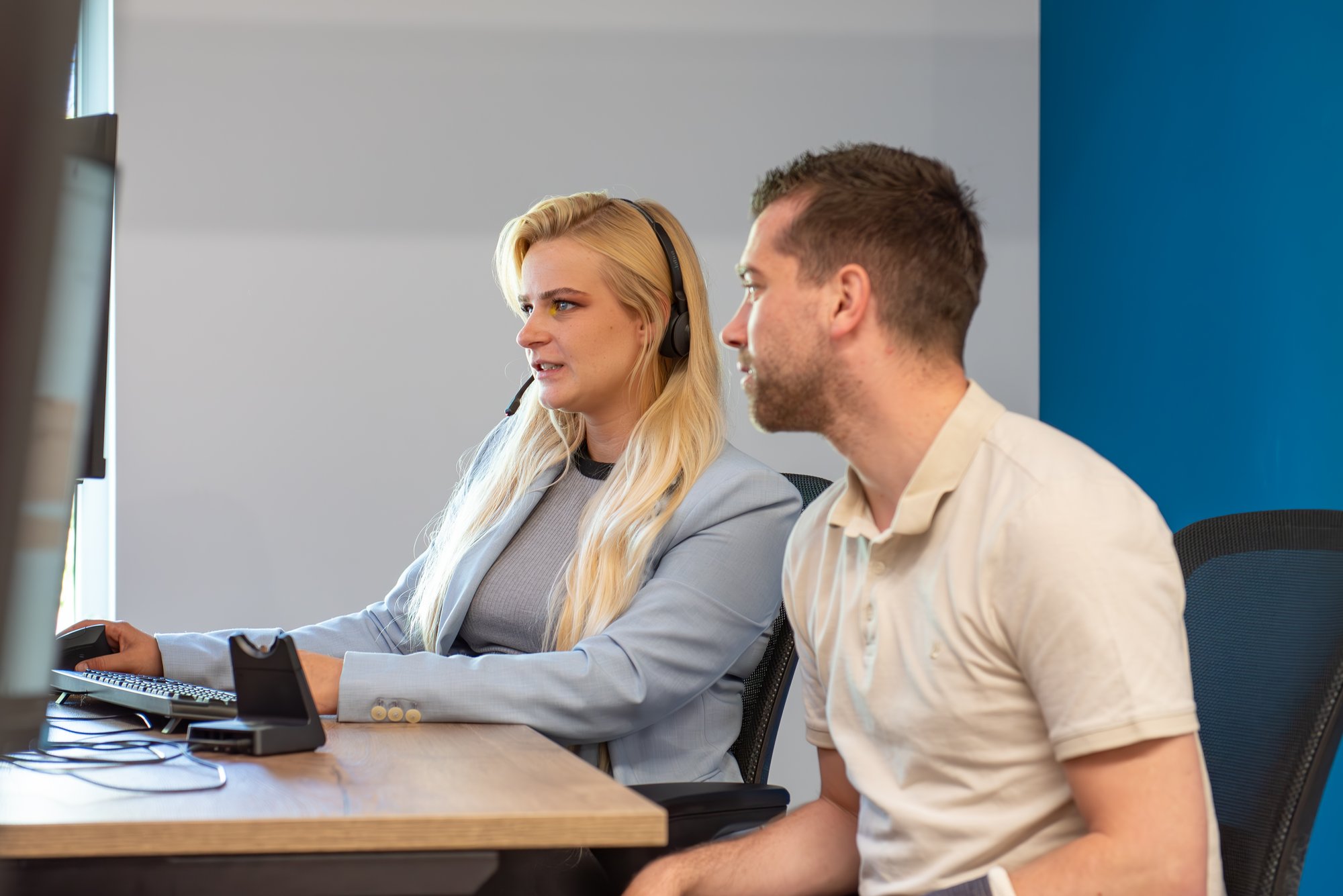 Support/sales afdeling (Chris & Lotte)