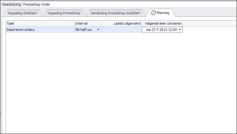 prestashop koppelen planning